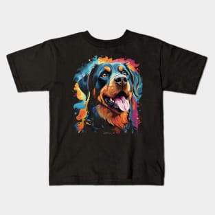 Rottweiler Rainbow Kids T-Shirt